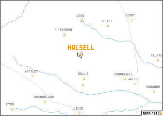 map of Halsell
