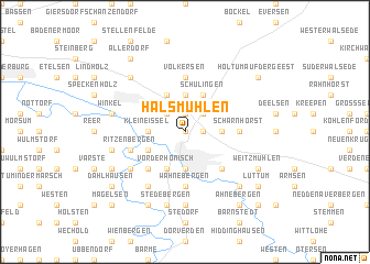 map of Halsmühlen