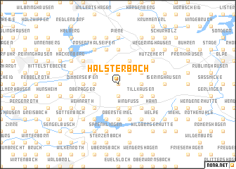 map of Halsterbach