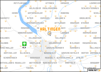 map of Haltingen