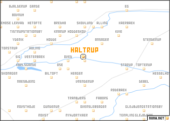 map of Haltrup