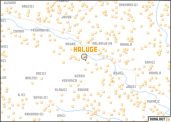 map of Haluge