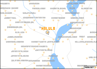 map of Ḩalūlā