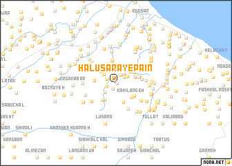 map of Halū Sarā-ye Pā\