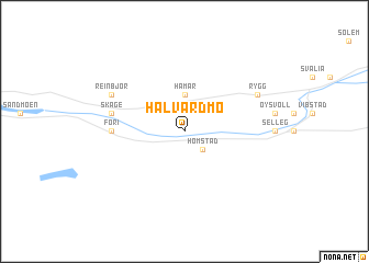 map of Halvardmo