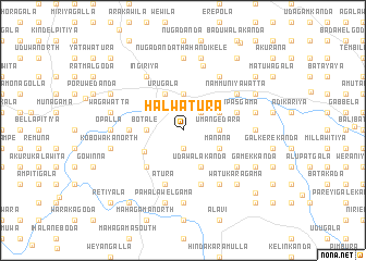 map of Halwatura