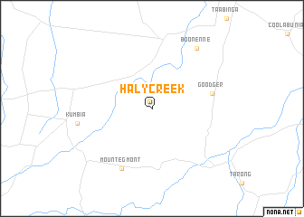 map of Haly Creek