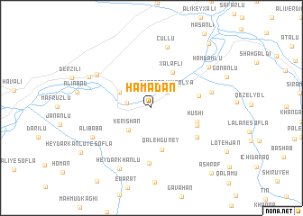 map of Hamadān