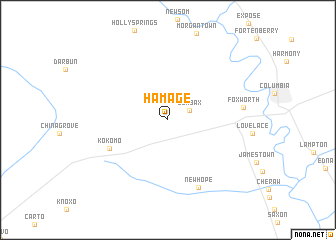 map of Hamage