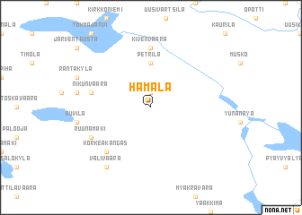 map of Hämälä