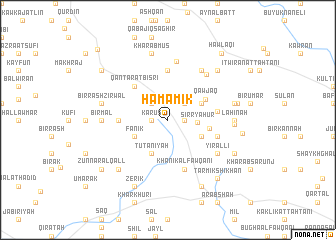 map of Ḩamāmīk