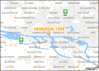 map of Hamburg-Altona
