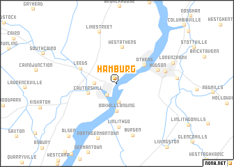 map of Hamburg