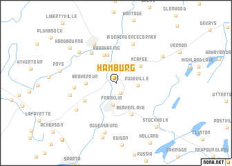 map of Hamburg