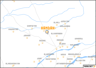 map of Ḩamḑah