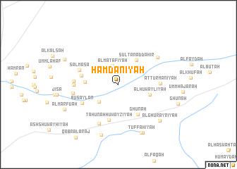 map of Ḩamdānīyah