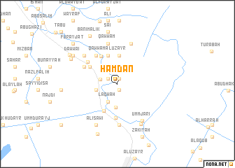 map of Ḩamdān