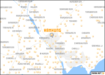 map of Hamhŭng