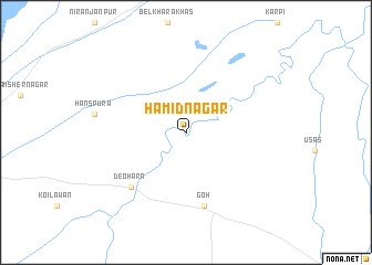 map of Hāmidnagar