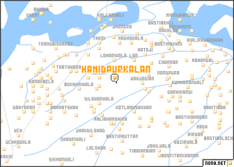 map of Hāmidpur Kalān
