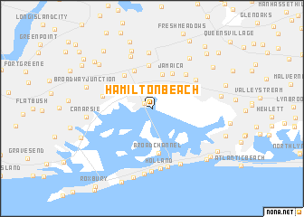 map of Hamilton Beach