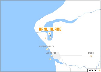 map of Hamlin Lake