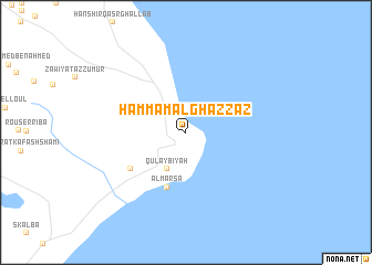 map of Ḩammām al Ghazzāz