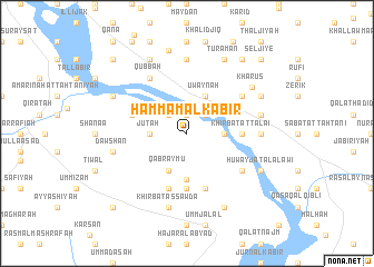 map of Ḩammām al Kabīr