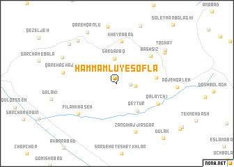 map of Ḩammāmlū-ye Soflá