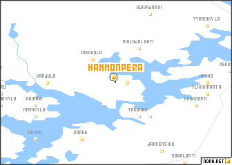 map of Hammonperä