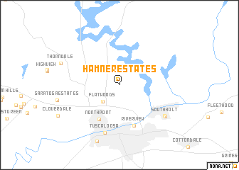 map of Hamner Estates