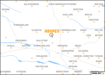 map of Hampen