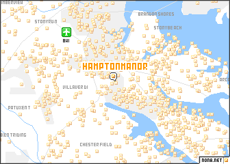 map of Hampton Manor