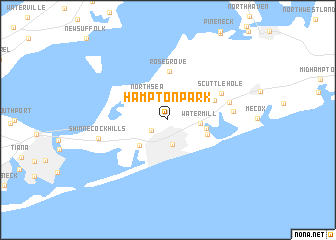 map of Hampton Park