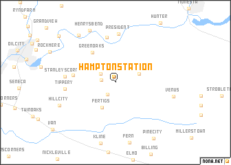 map of Hampton Station