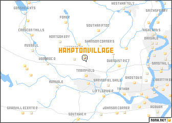 map of Hampton Village