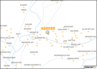 map of Ḩamrān