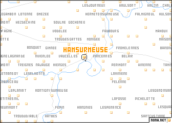 map of Ham-sur-Meuse