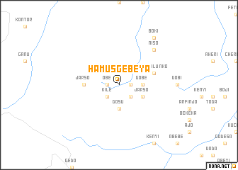 map of Hāmus Gebeya