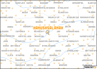 map of Ḩāmūsh Salāmah