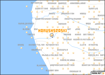 map of Ḩāmūsh Sraskī