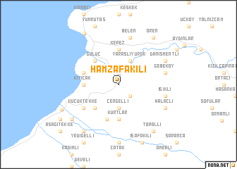 map of Hamzafakılı
