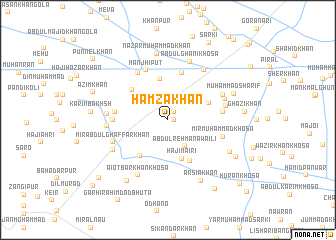 map of Hamza Khān