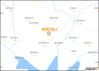 map of Hamzalı