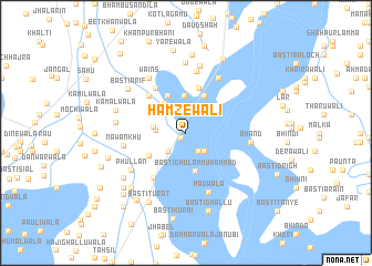 map of Hamzewāli