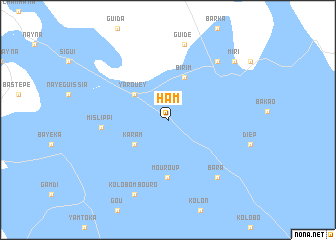 map of Ham