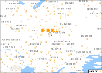 map of Hanaböle