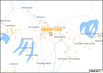 map of Ḩanafīyeh