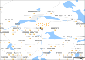 map of Hanåker