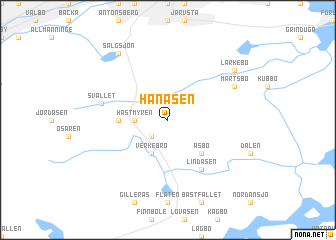 map of Hanåsen